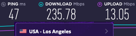 VyprVPN rýchlosť Los Angeles
